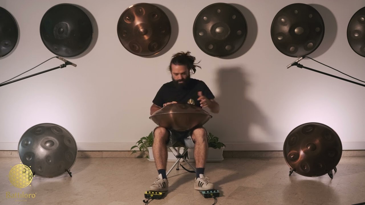 BATTILORO HANDPAN: D Kurd minor 432 Hz - Perseide - Gabriele Pollina