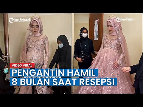 VIRAL Video Pengantin Hamil 8 Bulan saat Resepsi Pernikahan, MUA Ceritakan Momen sebelum Acara