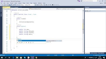 C# Form Dersleri-45 Struct Yapılar