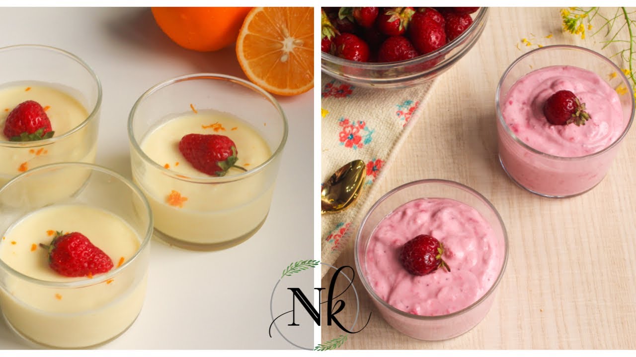 Two Desserts recipes : Only 3 Ingredients dessert in just 15 minutes