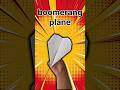 A plane which can come return to you #shorts #returnplane #magicplane