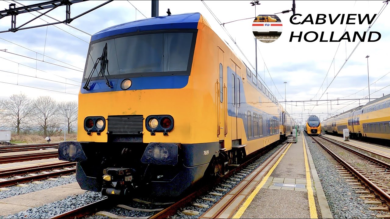 The mod that saved the DDZ-train: Hoofddorp - Schiphol - Hilversum CABVIEW HOLLAND DDZ 10jan2022