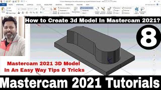 How to create 3d Solid Model In Mastercam 2021 in an easy way tips & tricks | #mastercam Wealth