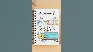 Physics Front Page Design #shorts #frontpage #notebookcover #frontpagedesign #physics