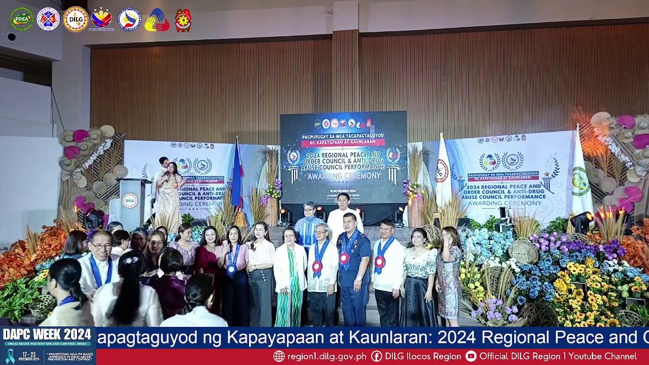 2024 Regional Peace and Order Council & Anti-drug Abuse Council Performance Awarding Ceremony