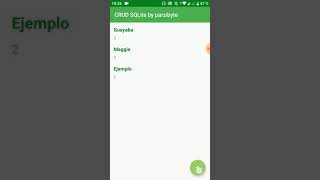 Demostración de CRUD con SQLite en Android