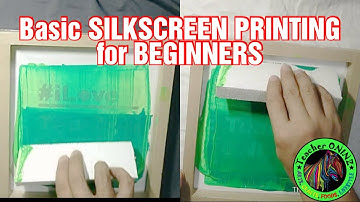 Basic Silkscreen Printing for beginners | Using a paper stencil #silkscreenprinting
