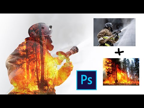 Как сделать двойную экспозицию в фотошопе