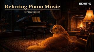 Rain by the Fireplace 🌧️ Soft Piano for Deep Sleep, Insomnia & Overthinking | 432Hz