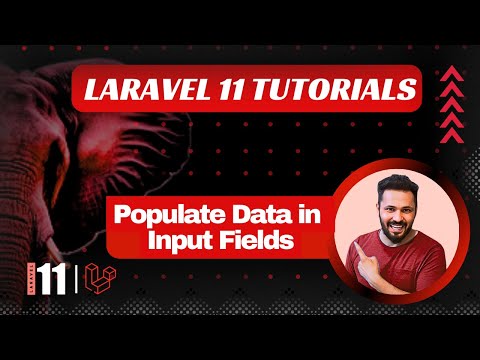 Laravel 11 tutorial #44 populate data in html form from MySql Table