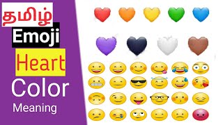 Emoji Color Heart meaning🤎💜❤️🤍🧡💛💚💙