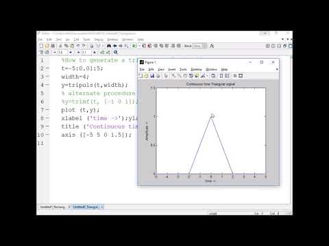 99-How to plot triangular signal by using MATLAB(తెలుగులో)