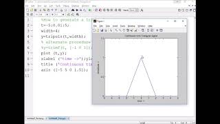 99-How to plot triangular signal by using MATLAB(తెలుగులో)