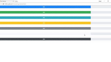 11 - Bootstrap 4 Progress Bars Classes
