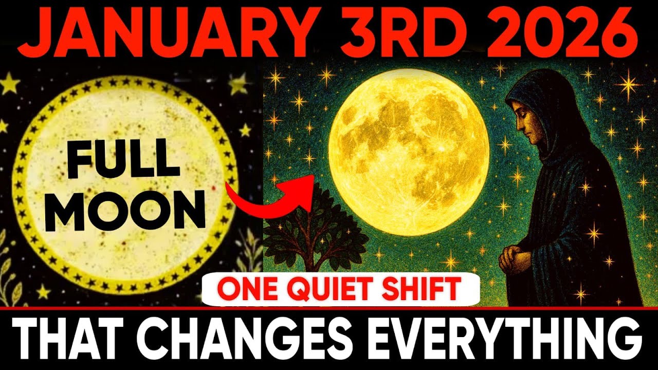 Capricorn ♑ January 3, 2026 Full Moon 🌕 One Quiet Shift That Changes Everything