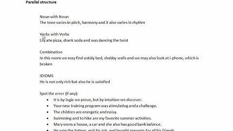 TGES SAT English Parallel Structure