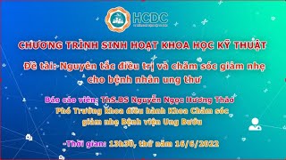 Đề tài: Nguyên tắc điều trị và chăm sóc giảm nhẹ cho bệnh nhân ung thư