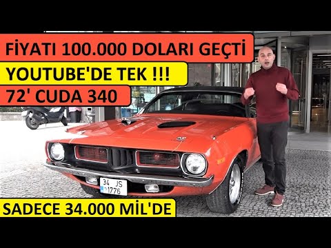 Plymouth Cuda 340 (1972) Youtube'daki tek incelemesi! 100.000 Dolarlık Klasik