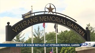 Bricks of honor installed at Veterans Memorial Garden