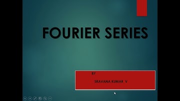 Fourier series in Telugu-1