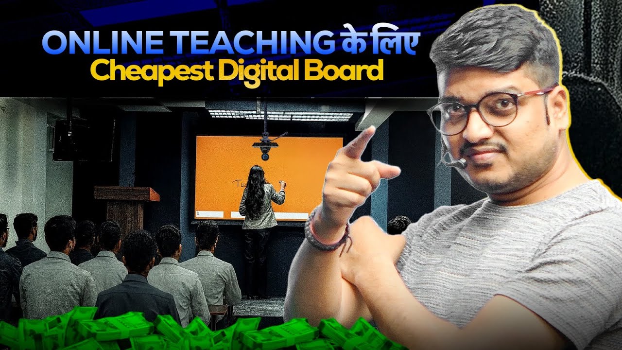 Online Class के लिए सबसे सस्ता Digital Board | Digital Board Setup | Smart Board For Teaching