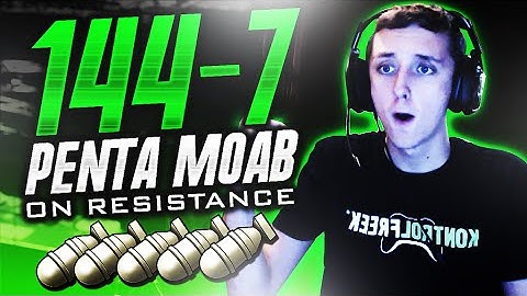 INSANE 144-7 PENTA MOAB ON RESISTANCE! (5 MOABS 1 Game!)