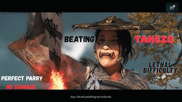 Takezo-Perfect Parry No Damage Lethal Difficulty🥶 #ghostofyotei
