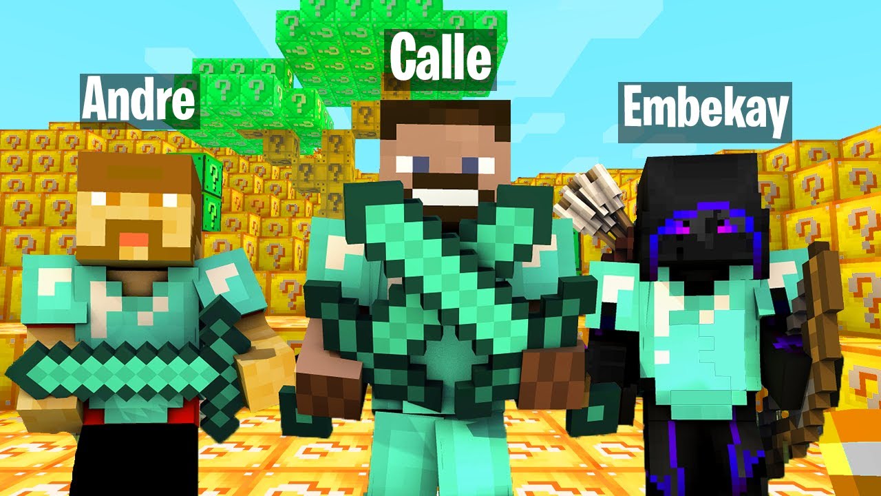 OP LUCKYBLOCK Race in MINECRAFT mit @AANDRE und @Embekay_ - YouTube