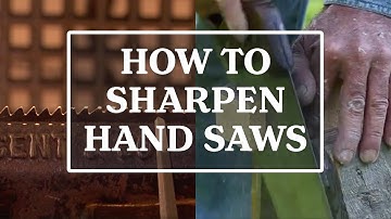 How to Sharpen Hand Saws