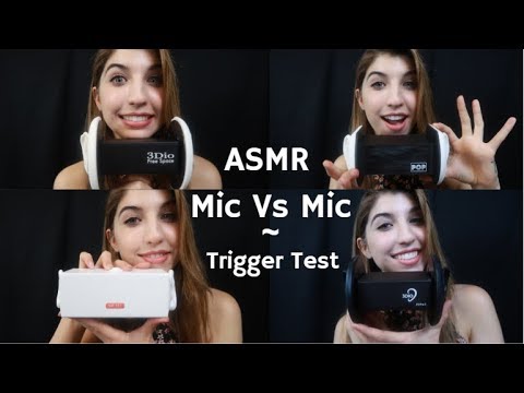 ASMR Mic VS Mic Trigger Test ~ Trigger Words & Ear Play