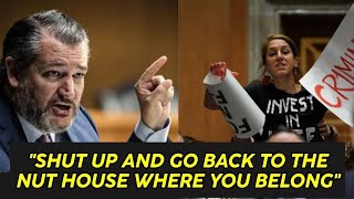 Ted Cruz DESTROYS Protester Who DISRUPTED Him During Hearing