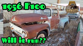 Will it Run 1956 Ford F100. 1 year only cab, South Dakota Truck.