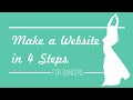 Make a Website in 4 Steps for Dancers! [Short &amp; Concise Tutorial]