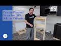 Custom plywood bases for ikea sektion cabinets