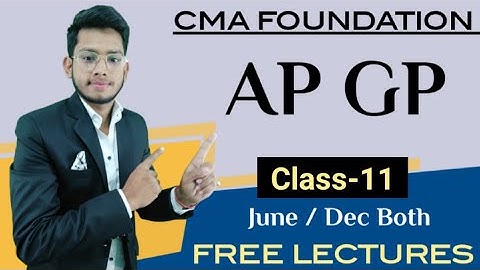 AP & GP (Part-11) || CMA FOUNDATION || DEEPAK CLASSES