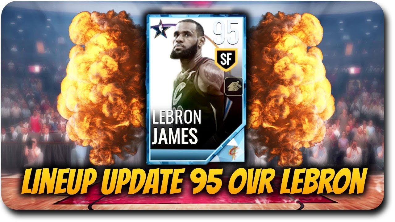 NBA LIVE MOBILE 18 ALL STAR 95 OVR PLATINUM LEBRON OPENING & TEAM LINEUP UPDATE! NBA ALL STAR