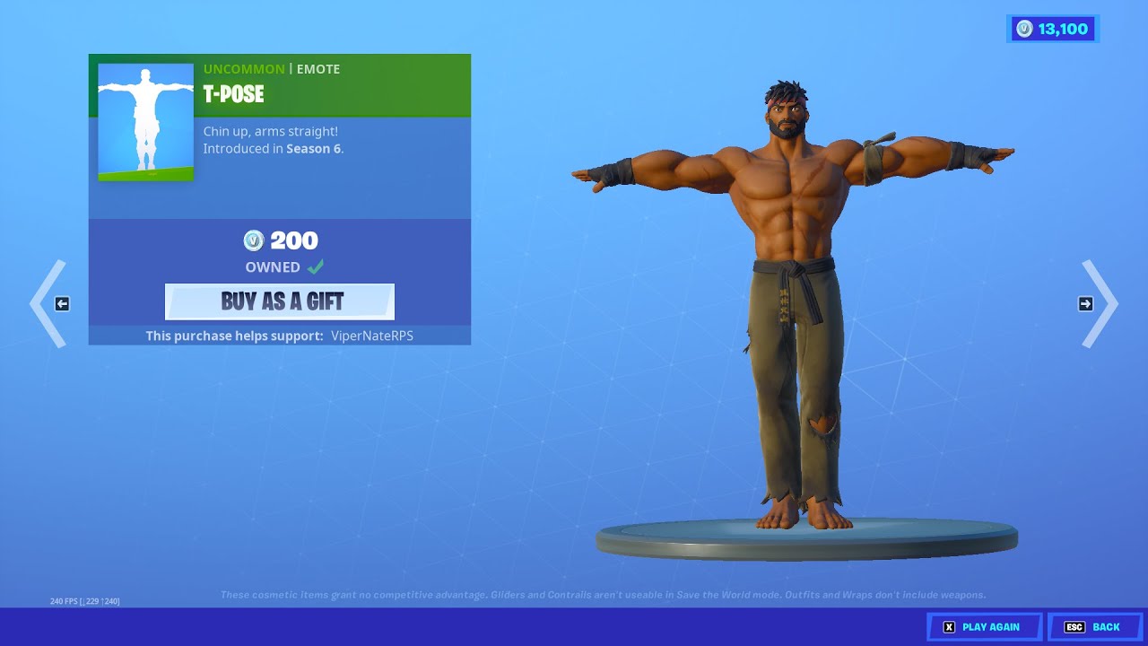 DON'T DO THE T-POSE EMOTE! - Fortnite Funny Fails and W-- Moments! #346, T- Pose