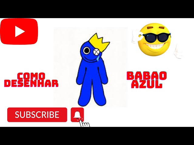 COMO DESENHAR ROBLOX - BLUE o BICHO AZUL BABÃO com a Dai Oliveira