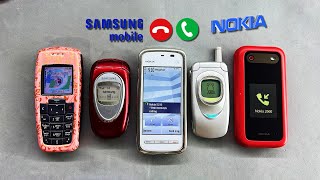 Old Samsung Vs Old Nokia Samsung A800 X460 Nokia 2660 2600 5230 Incoming Calls