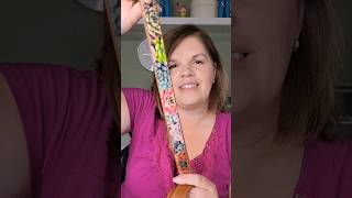 How to sew a fabric accented strap