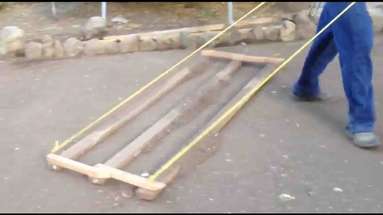 HOW TO LEVEL DIRT TO INSTALL SEED OR SOD - EASY WITH 2X4S - Perfectly Every Time!!!!!! - YouTube
