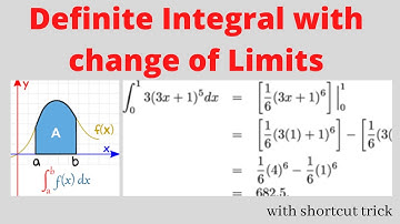 DEFINITE INTEGRAL WITH CHANGE OF LIMIT with easily explained examples |Mathematics