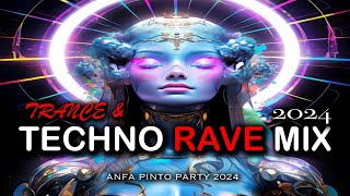 TECHNO RAVE MIX  & TRANCE  2024' Party Vol 15'Remixes Of Popular Songs .