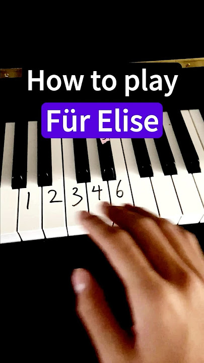 Für Elise - Easy piano tutorial