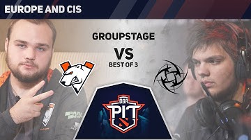 Ninjas in Pyjamas vs Virtus.Pro Game 1 (BO3) | OGA PIT Dota2 Online EU & CIS Groupstage