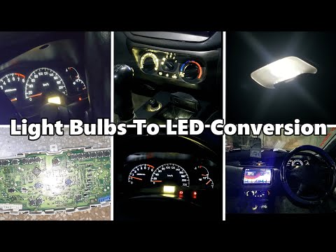 Mitsubishi Lancer Light Bulbs To LEDS Conversion