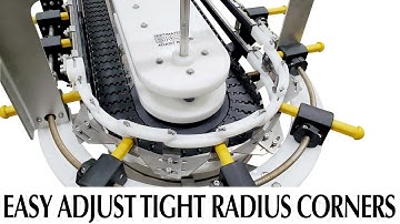 Conveyor Wheel Bend Corner -  Superior Container Control and Throughput