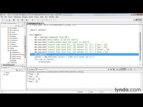 1601 Creating a database with SQLite 3