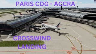 (P3DV5.4) Simulation Flight LFPG-DGAA Boeing 777-200ER GE