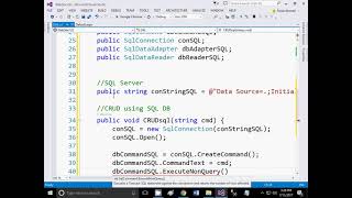 1 Data Access Layer Class in Asp DotNet  for Data Base Connectivity